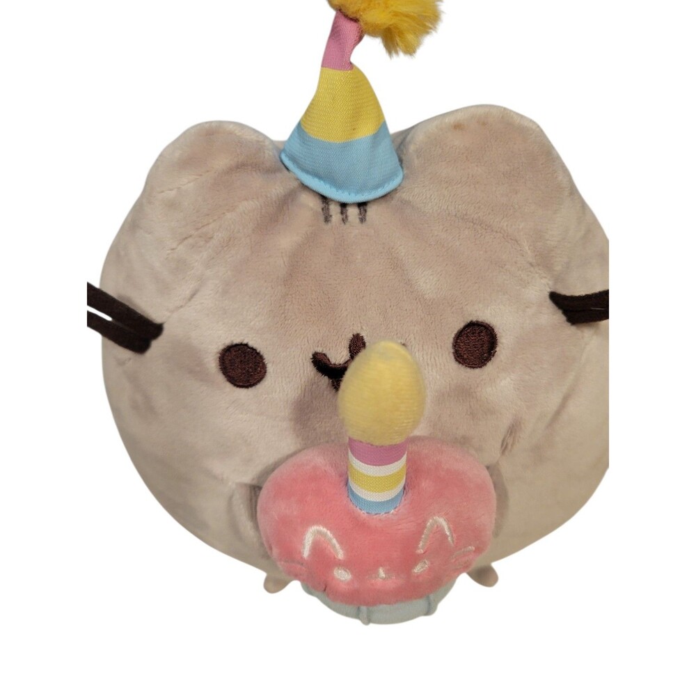 Gund Pusheen Birthday Cupcake Cat Plush Stuffed Animal Toy 10.5” 2016 - Picture 2 of 9